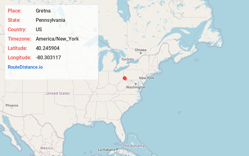 Map of Gretna