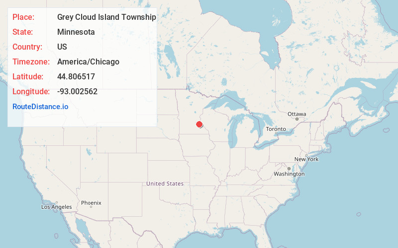 Map of Grey Cloud Island Township