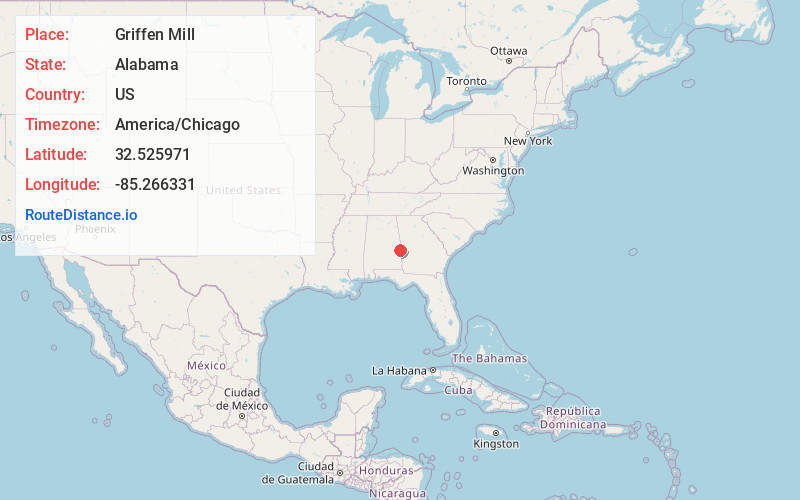 Map of Griffen Mill