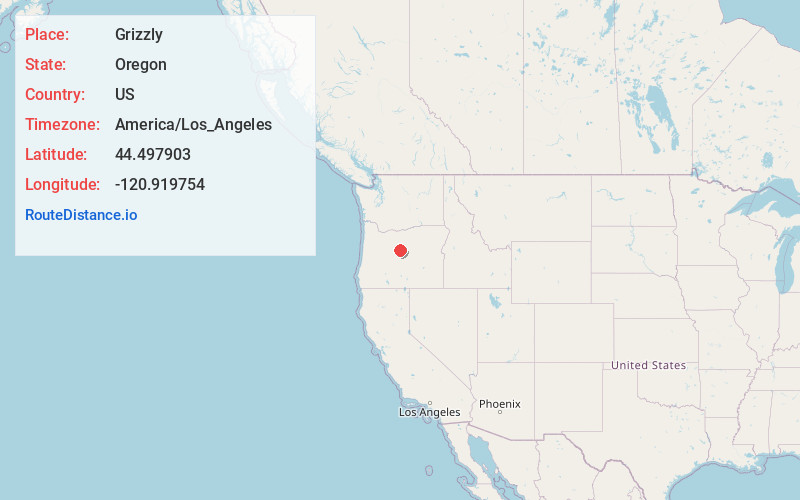 Map of Grizzly