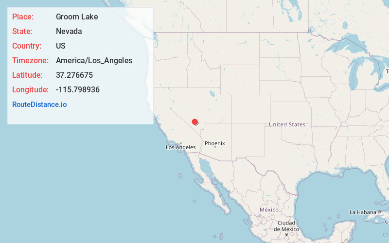Map of Groom Lake
