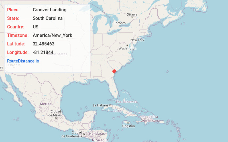 Map of Groover Landing