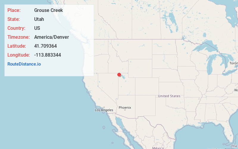 Map of Grouse Creek