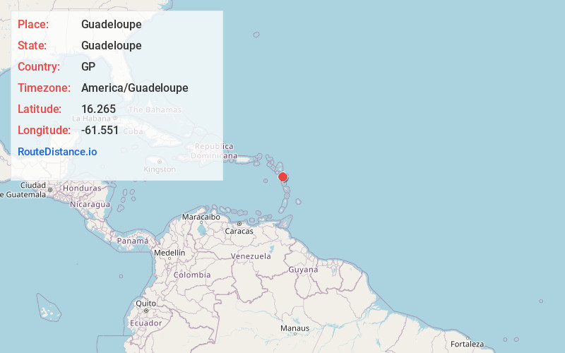 Map of Guadeloupe