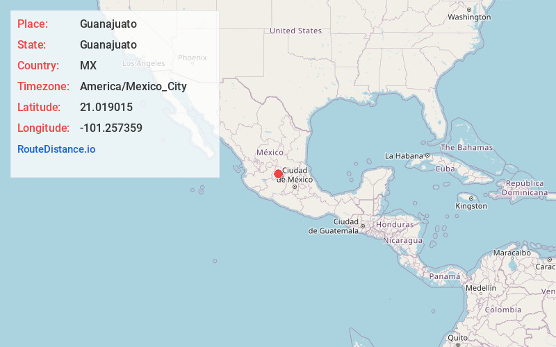 Map of Guanajuato