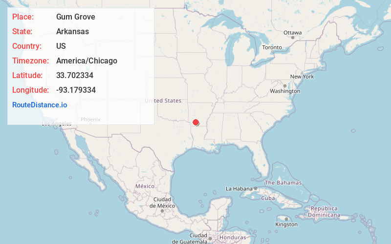 Map of Gum Grove