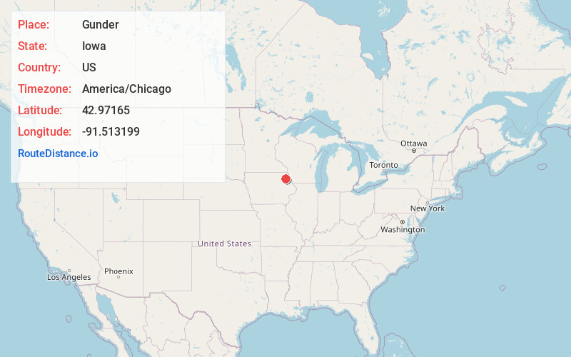 Map of Gunder