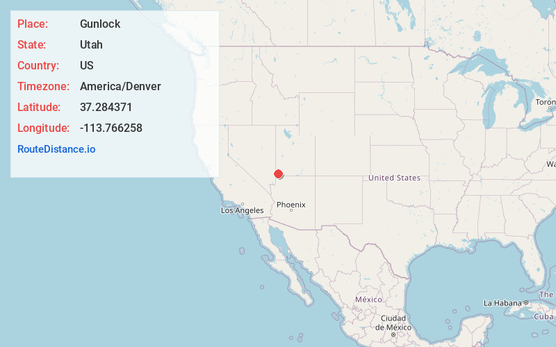 Map of Gunlock