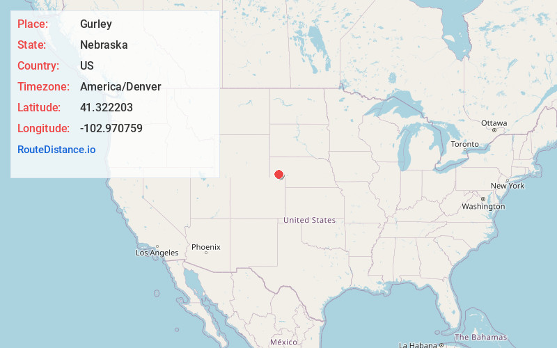 Map of Gurley