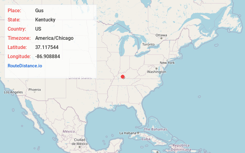 Map of Gus