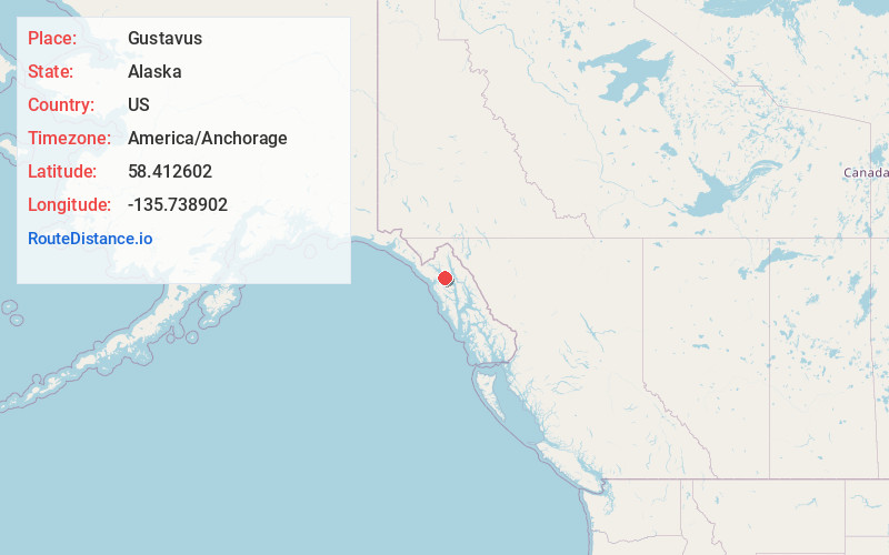 Map of Gustavus