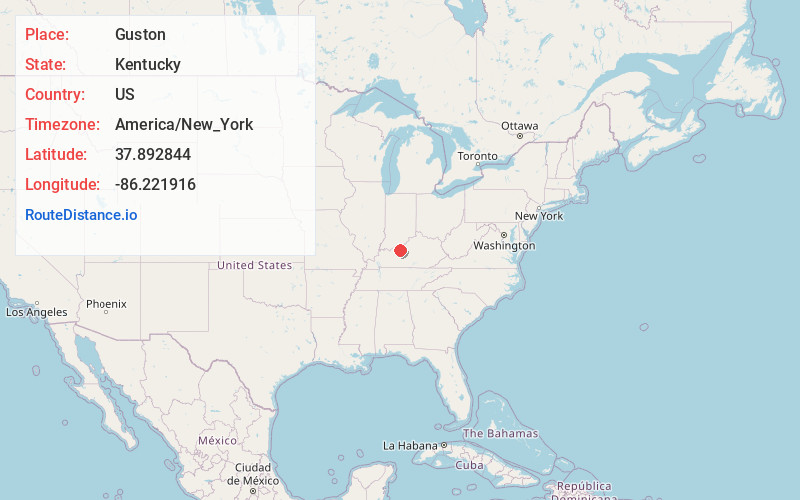 Map of Guston