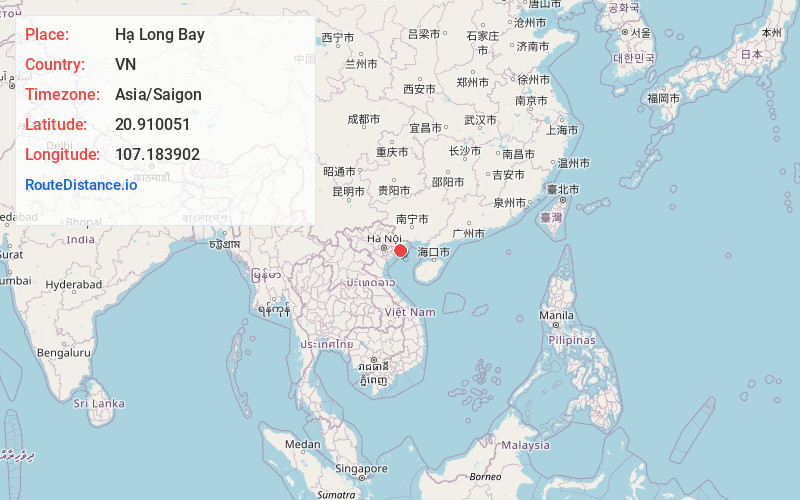 Map of Hạ Long Bay