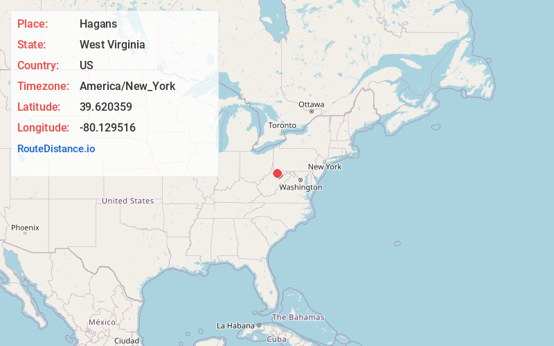 Map of Hagans
