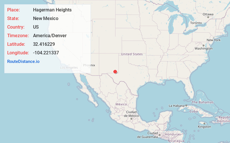 Map of Hagerman Heights
