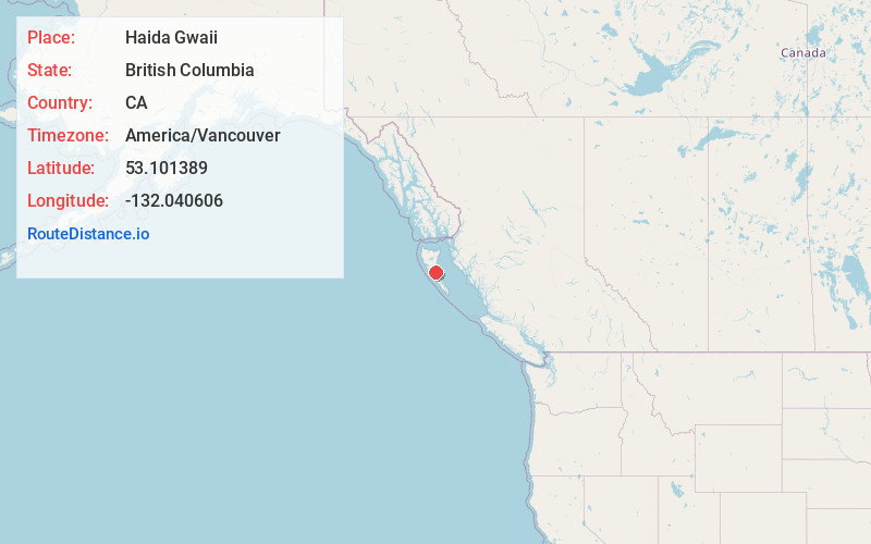 Map of Haida Gwaii