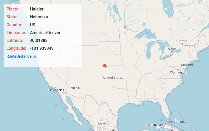 Map of Haigler