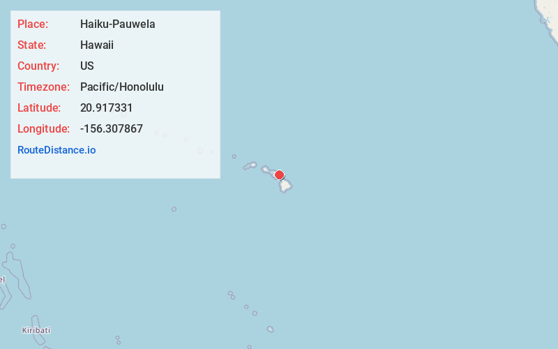 Map of Haiku-Pauwela