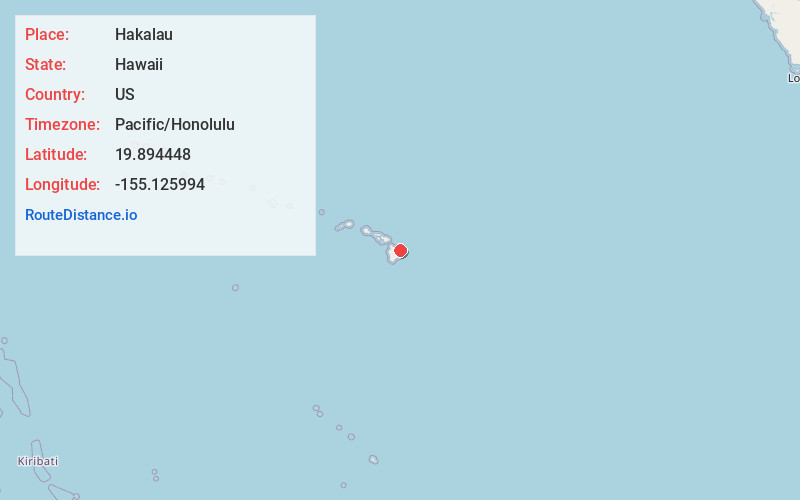 Map of Hakalau