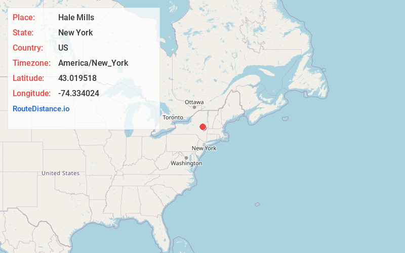 Map of Hale Mills