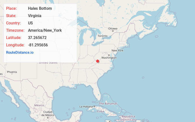 Map of Hales Bottom