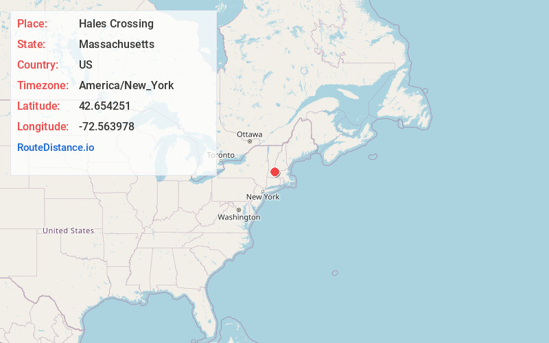 Map of Hales Crossing