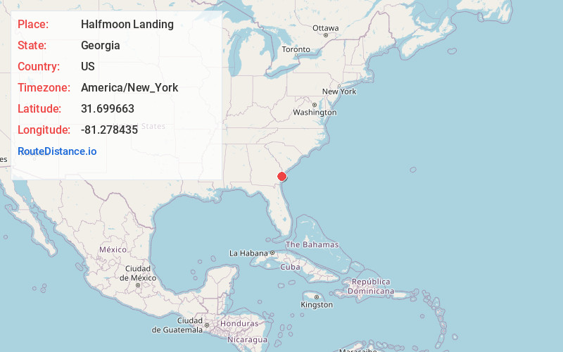 Map of Halfmoon Landing