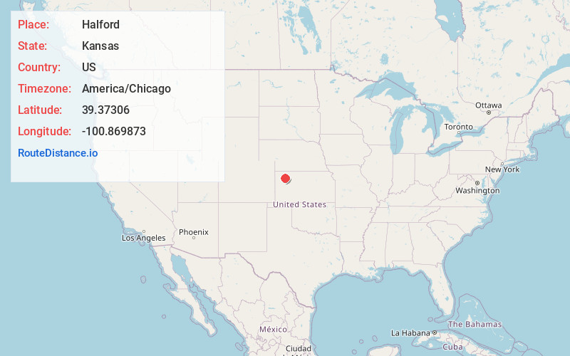 Map of Halford