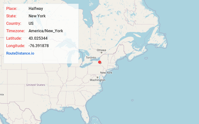 Map of Halfway
