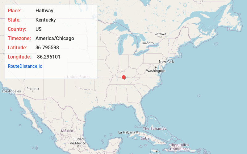 Map of Halfway