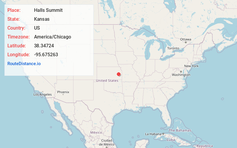 Map of Halls Summit