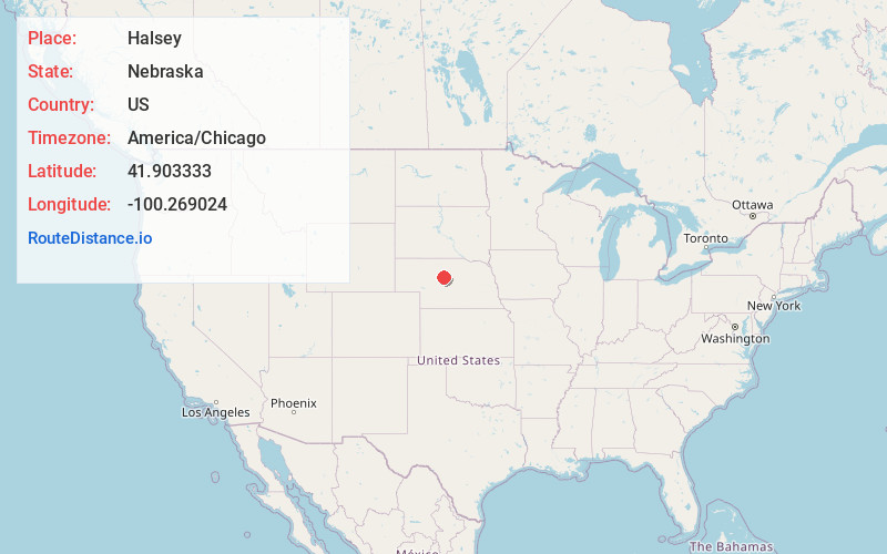Map of Halsey