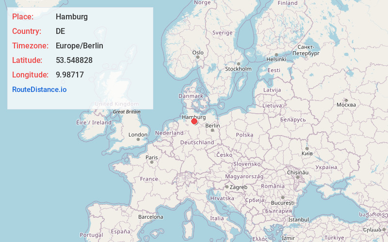 Map of Hamburg