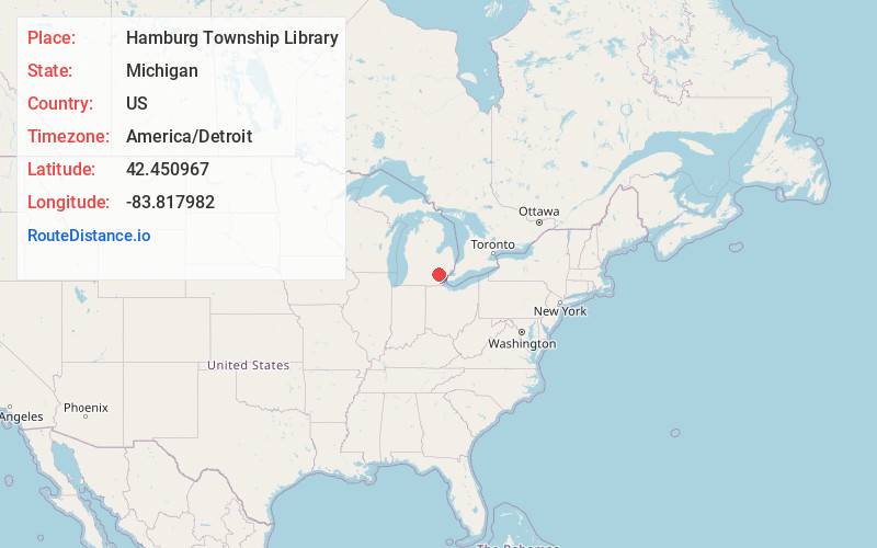Map of Hamburg Township Library