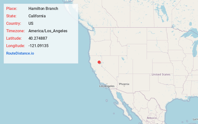 Map of Hamilton Branch