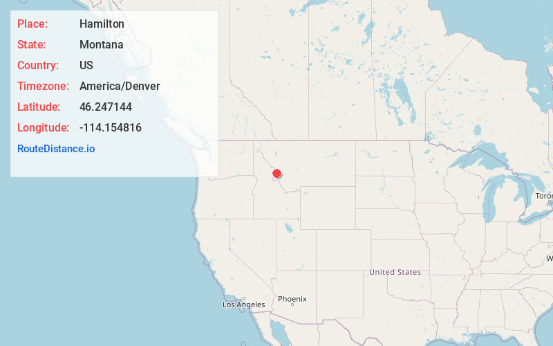 Map of Hamilton