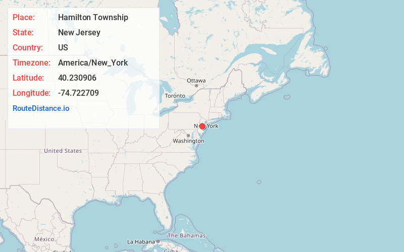 Map of Hamilton Township
