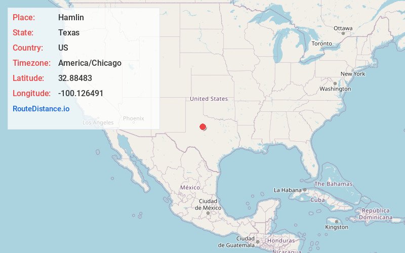 Map of Hamlin