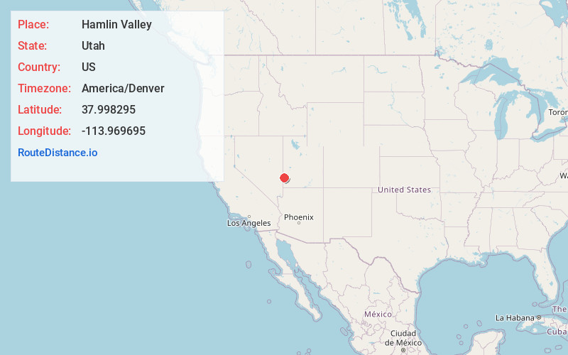 Map of Hamlin Valley