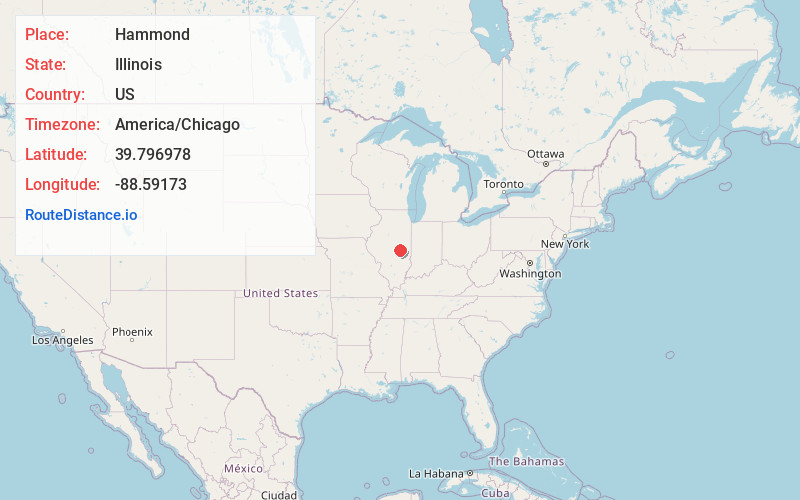 Map of Hammond