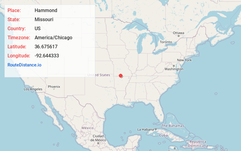 Map of Hammond