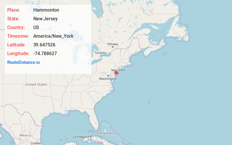 Map of Hammonton
