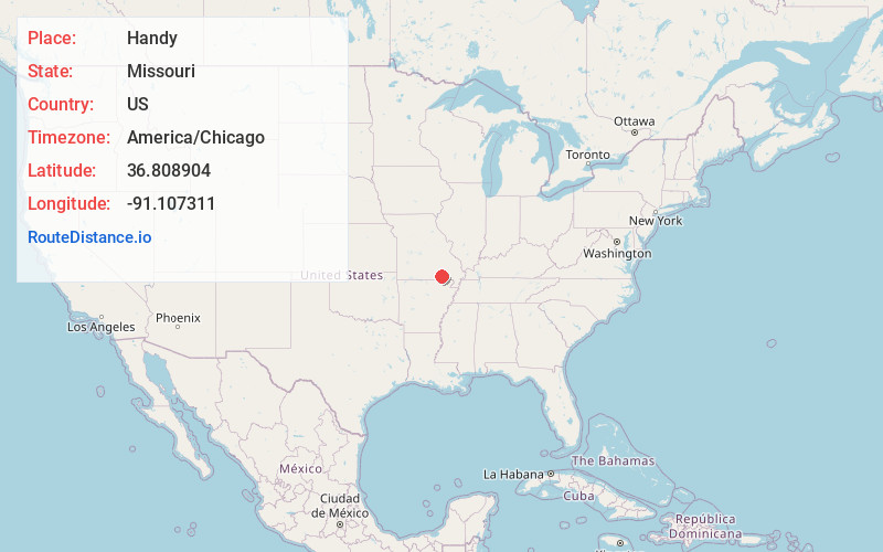 Map of Handy