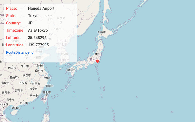 Map of Haneda Airport