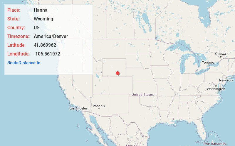 Map of Hanna