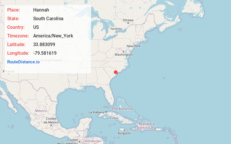 Map of Hannah