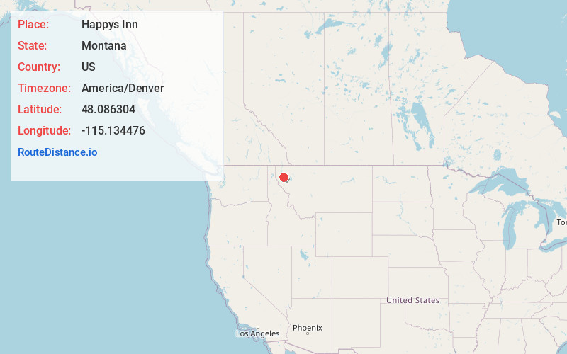 Map of Happys Inn