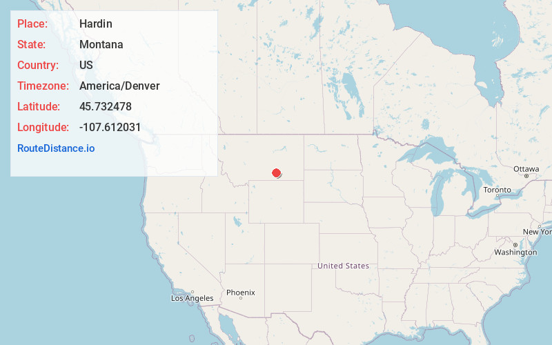 Map of Hardin