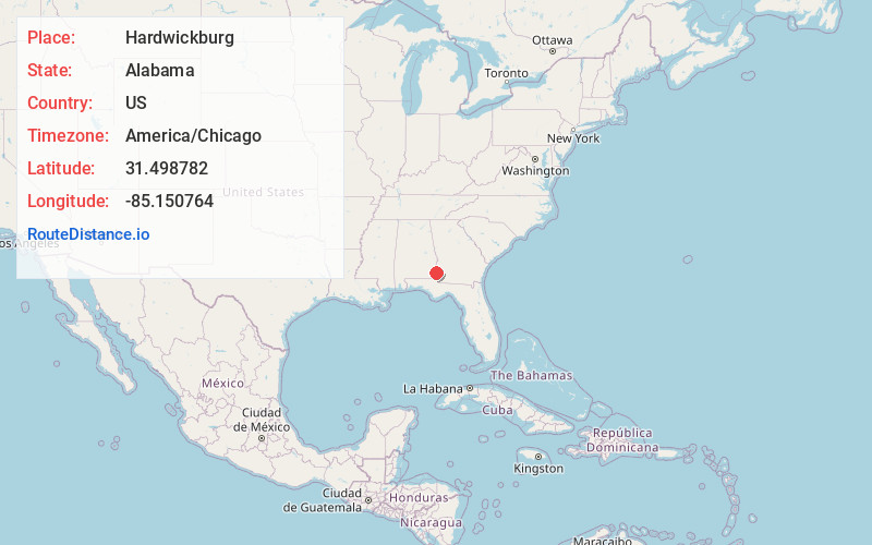 Map of Hardwickburg