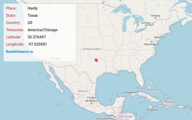 Map of Hardy